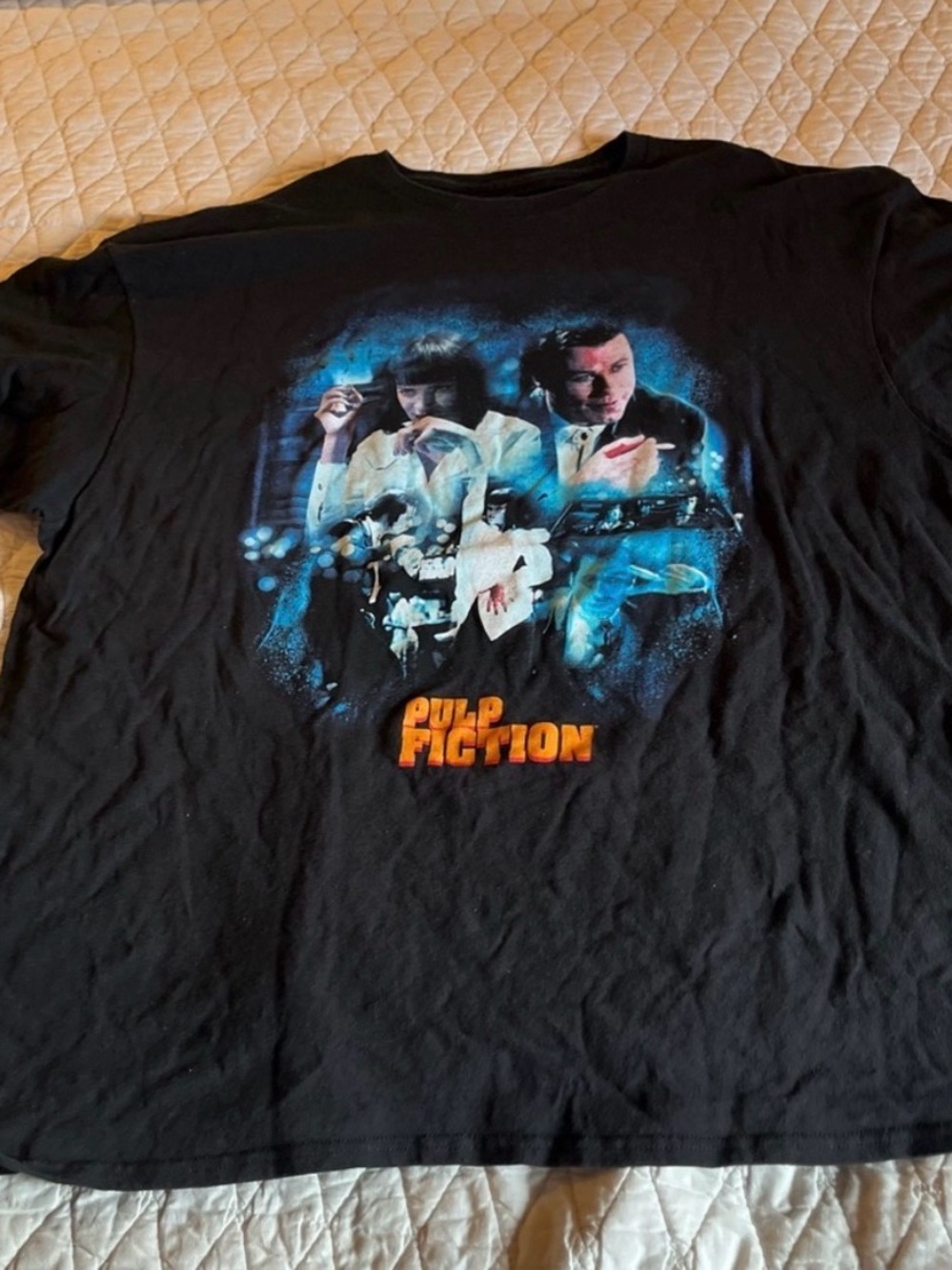 Pulp Fiction Graphic Tee - Black size xxl